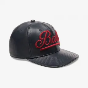 巴利/Bally 海军蓝纳帕山羊皮棒球帽 6220474