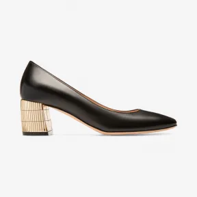 巴利/Bally 黑色 55 毫米高跟小牛皮浅口鞋 6225473