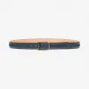 巴利/Bally 男式灰色纯色二层牛皮可调式腰带 6232227