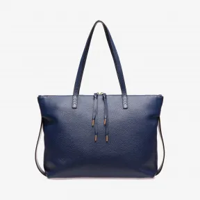 巴利/Bally 女士蓝色粒面牛皮托特包 6232710