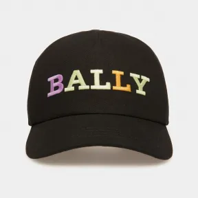 巴利/Bally 男士黑色棉质棒球帽 6303875
