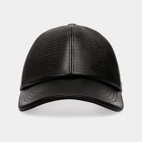 巴利/Bally 女士皮革棒球帽 黑色皮革棒球帽 6303941