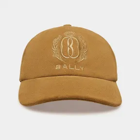巴利/Bally 男士沙漠皮革刺绣棒球帽 6304082