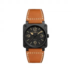 柏莱士/Bell&ross Instruments 系列 42MM 哑光黑色陶瓷 自动机械机芯 男表 BR0392-HERITAGE-CE