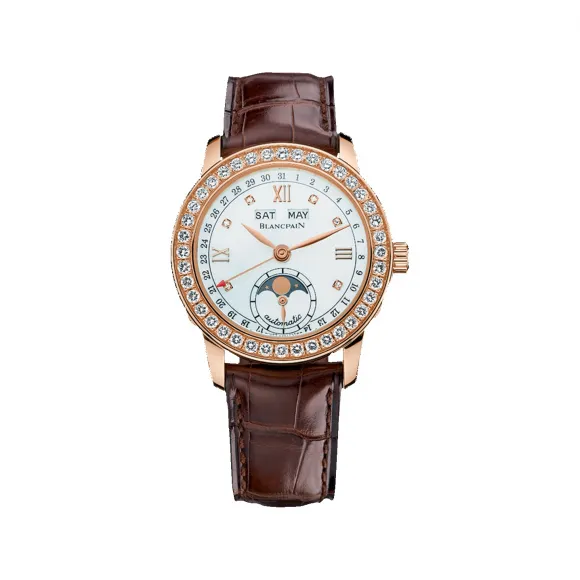 宝珀/Blancpain Women 女装腕表系列 红金表壳 自动机械机芯 女表 2360-2991A-55B
