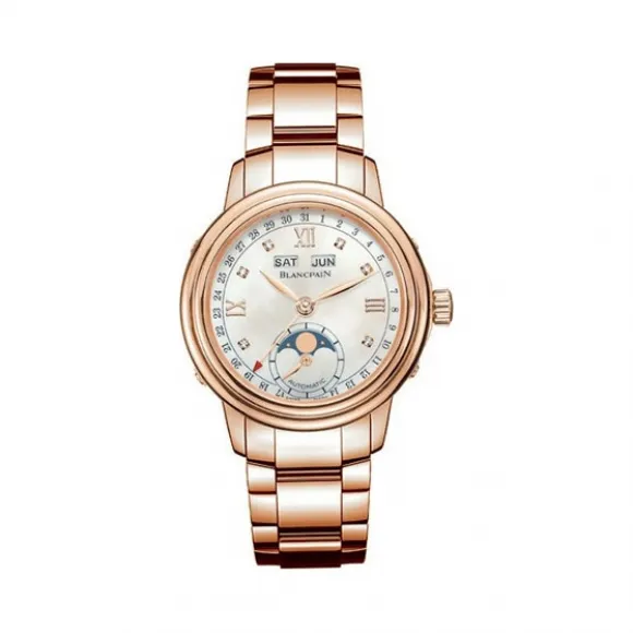 宝珀/Blancpain 领袖系列 18k玫瑰金 自动机械机芯 女表 2360-3691A-76