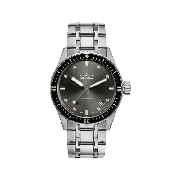 宝珀/Blancpain Fifty Fathoms 五十噚系列 精钢表壳 自动机械机芯 男表 5000-1110-70B