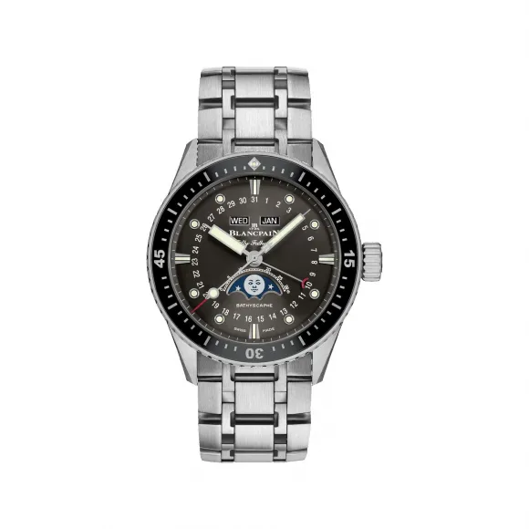 宝珀/Blancpain Fifty Fathoms 五十噚系列 精钢表壳 自动机械机芯 男表 5054-1110-70B