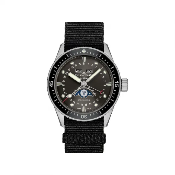 宝珀/Blancpain Fifty Fathoms 五十噚系列 精钢表壳 自动机械机芯 男表 5054-1110-NABA