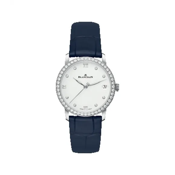 宝珀/Blancpain 经典系列 精钢镶钻 自动机械机芯 女表 6127-4628-55B