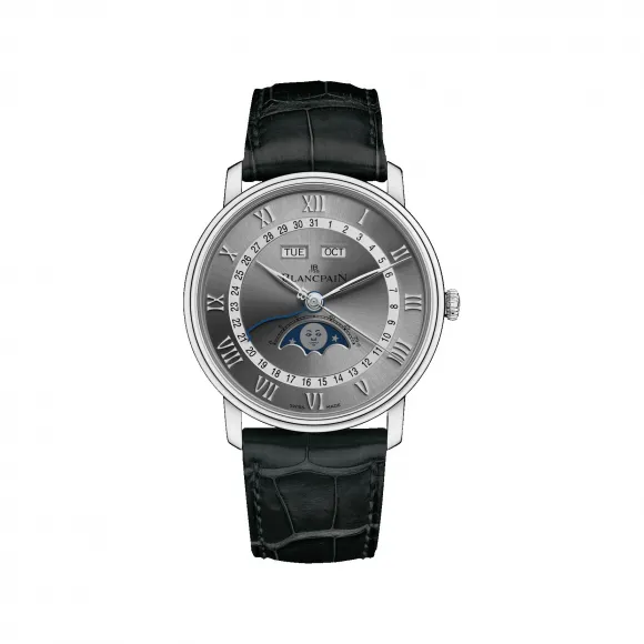 宝珀/Blancpain Villeret系列 精钢表壳 自动机械机芯 男表 6654-1113-55B