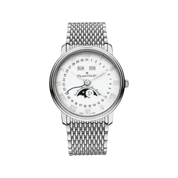 宝珀/Blancpain Villeret系列 精钢表壳 自动机械机芯 男表 6654-1127-MMB