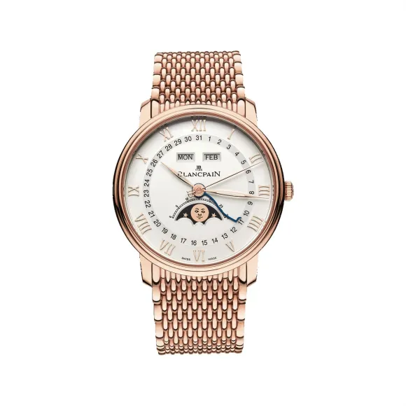 宝珀/Blancpain Villeret系列 红金表壳 自动机械机芯 男表 6654-3642-MMB