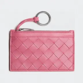 葆蝶家/Bottega Veneta 粉红色 钥匙包 608784-VCPP3-5632