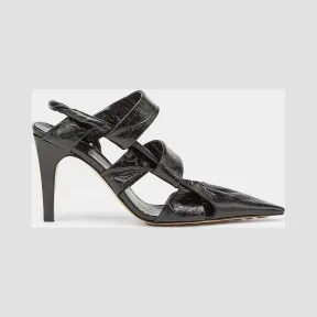 葆蝶家/Bottega Veneta 黑色 BV Point尖头鞋  630187-VBP10-1000