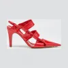 葆蝶家/Bottega Veneta 甲油红 BV Point尖头鞋  630187-VBP10-6144