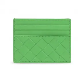 葆蝶家/Bottega Veneta 绿色 100% 小牛 皮质r 男士 名片盒 635057-VCPQ3-3724