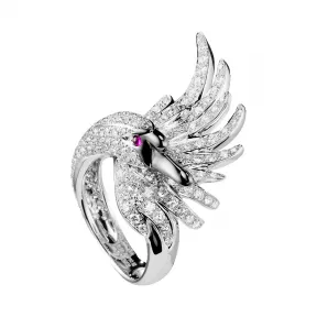 宝诗龙/Boucheron Cypris钻石天鹅戒指  a Maison Boucheron Jewelry creation. JRG01476