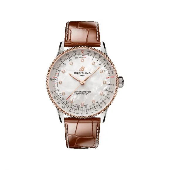 百年灵/Breitling 航空计时自动机械腕表36（Navitimer Automatic 36） - 珍珠贝母 U17327211A1P1