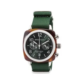 布里斯顿/briston 40 x 40 MM 醋酸酯 玳瑁纹 石英机芯 男表 15140.SA.T.10.NBG