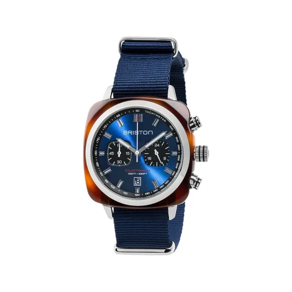 布里斯顿/briston 42 x 42 MM 醋酸酯 玳瑁纹 石英机芯 男表 17142.SA.TS.9.NNB