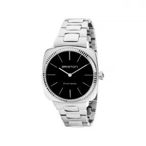 布里斯顿/briston 37 x 37 MM 抛光316L不锈钢配有凹槽表圈 石英机芯 男表 22937.S.E.1.SB