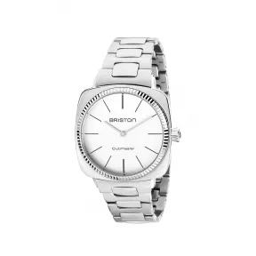 布里斯顿/briston 37 x 37 MM 抛光316L不锈钢配有凹槽表圈 石英机芯 男表 22937.S.E.2.SB