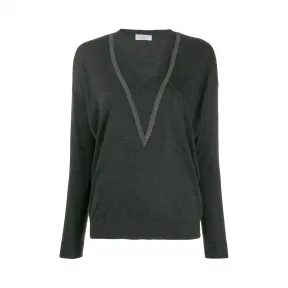 布内罗·古奇拉利/Brunello Cucinelli V领套头衫 M13821702C055