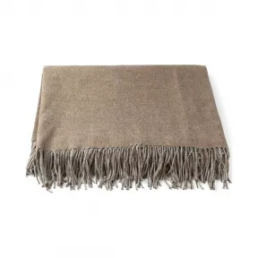 布内罗·古奇拉利/Brunello Cucinelli 流苏边毯子 MPAG90133C013