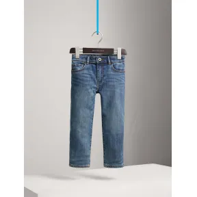 博百利/Burberry 儿童用品 休闲剪裁弹力牛仔裤 (中调靛蓝) - 男童装  40634961