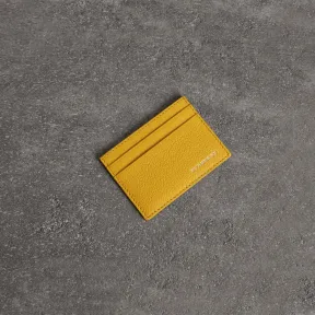 博百利/Burberry  粒纹皮革卡片夹 (亮赭石黄)  40739671