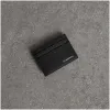博百利/Burberry  粒纹皮革卡片夹 (黑色)  40739701
