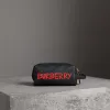 博百利/Burberry  涂鸦印花皮革收纳袋 (黑色)  40740701
