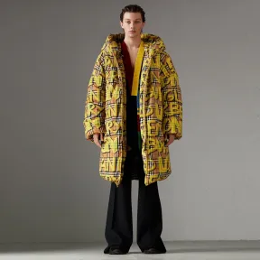 博百利/Burberry  涂鸦 Vintage 格纹羽绒服 (亮黄色)  45478951