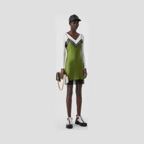 博百利/Burberry 女士 双色弹力平织连体衣 (光白色) 45625501