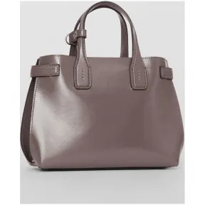 博百利/Burberry 女士 小号柔软皮革班纳手袋 (豆沙粉红灰色) 80066171