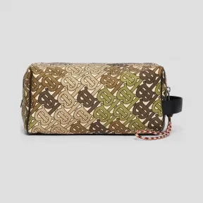 博百利/Burberry 男士 专属标识印花尼龙收纳袋 (卡其绿)  80118731