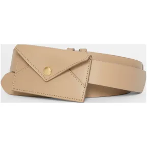 博百利/Burberry 女士 信封装饰皮带 (拿铁色) 80121361