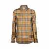 博百利/Burberry 女士 Vintage 格纹棉质衬衫 (古典黄色) 80140101