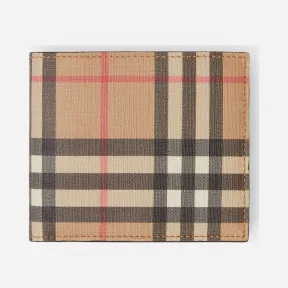 博百利/Burberry Vintage 格纹双折零钱夹 P80166181