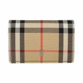 博百利/Burberry 女士 Vintage 格纹卡片夹（含可拆式背带） (黑色) 80169821