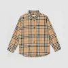 博百利/Burberry 童装 Vintage 格纹棉质法兰绒衬衫 (典藏米色)  80177921