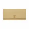 博百利/Burberry 专属标识图案粒纹皮革长款钱夹 (典藏米色) - 女士  80189391