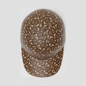 博百利/Burberry 女士 专属标识印花棒球帽 (马鞍棕)  80189711