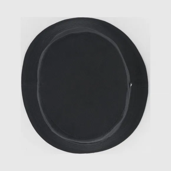 博百利/Burberry 女士 徽标装饰棉质斜纹渔夫帽 (黑色)  80203181