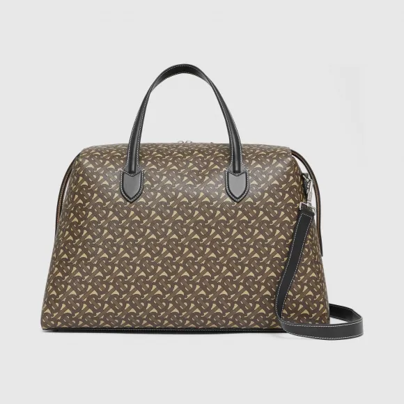 博百利/Burberry 男士 专属标识印花环保帆布手提袋  80222041