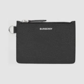 博百利/Burberry 粒纹皮革拉链零钱夹  P80229191