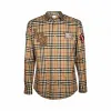 博百利/Burberry 经典剪裁徽标图案 Vintage 格纹棉质衬衫 (典藏米色) - 男士  80245291