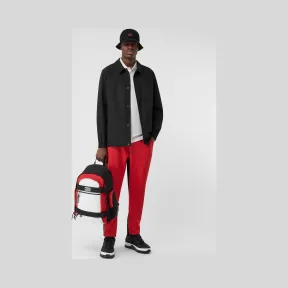 博百利/Burberry 胶带印花形状记忆塔夫绸外套 (黑色) - 男士  80246791