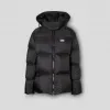 博百利/Burberry 专属标识条纹印花羽绒服 (黑色)  80258611